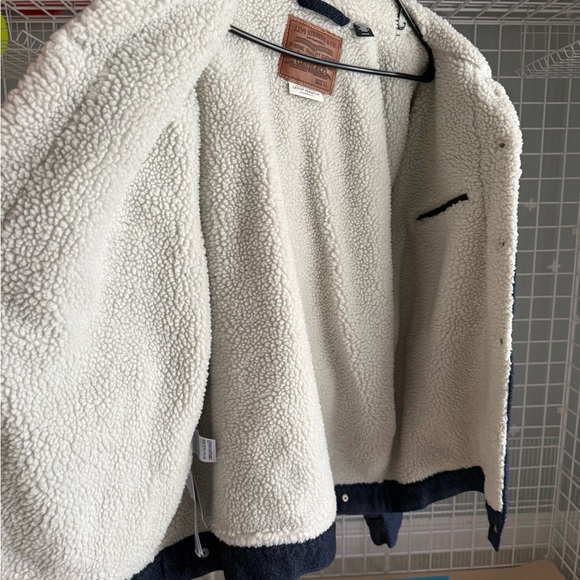 Levi's Dark Blue Sherpa-Lined Jacket - Picture 2 of 4
